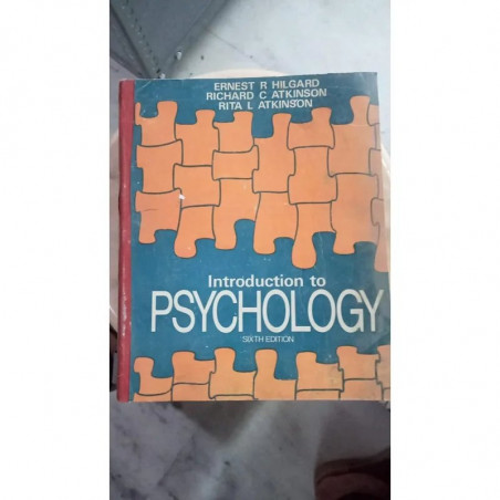 INTRODUCTION TO PSYCHOLOGY book by E.R. Hilgard