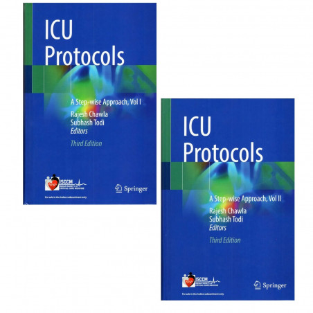 ICU PROTOCOLS A STEP WISE APPROACH 2 VOL SET 3ED (SAE) (HB 2025) (INCLUDED VOLUME 1 ISBN 9789819521234) book by RAJESH CHAWL…
