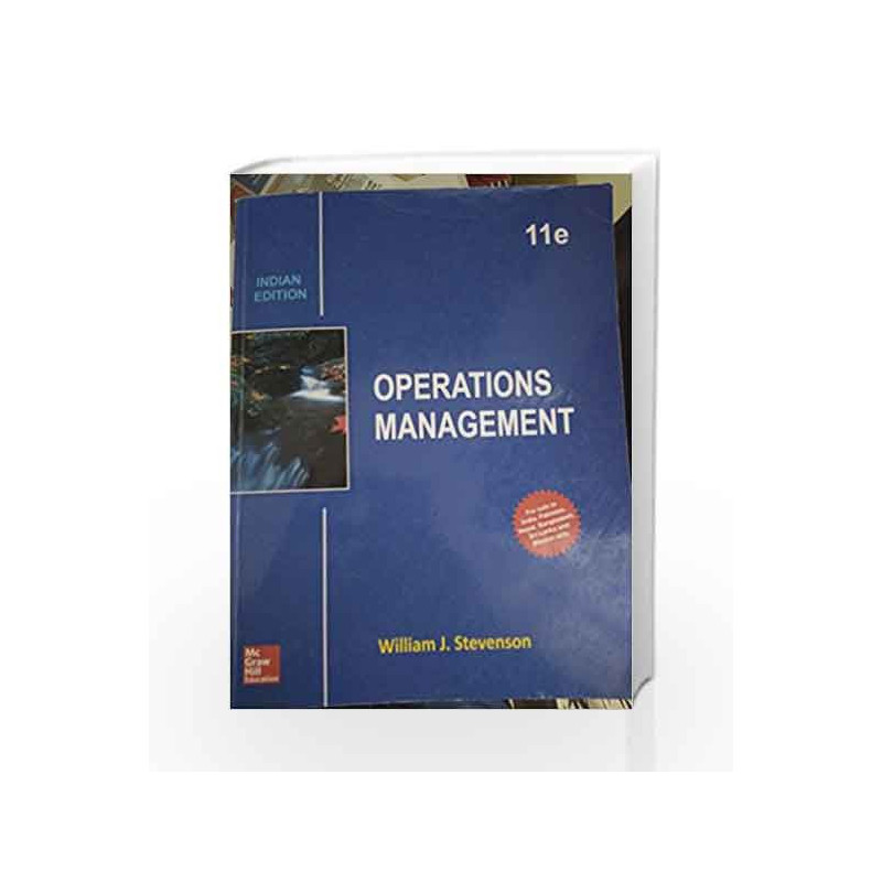 Operations Management by William J. Stevenson Book-9789339224387