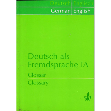 German As A Foreign Language Ia Glossary (Pb 2020) book by BRAUN