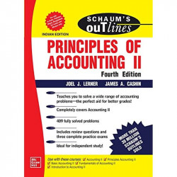 Schaums Outline Of Principles Of Accounting Ii 4Ed (Pb 2020) book by Joel J. Lerner, James A. Cashin - Back Cover