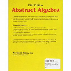 ABSTRACT ALGEBRA A FIRST UNDERGRADUATE COURSE 5ED (PB 2015) book by HILLMAN A.P. - Additional Image 4