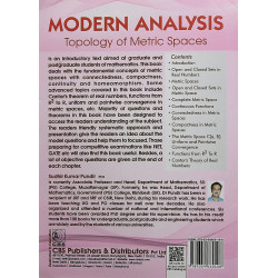 MODERN ANALYSIS TOPOLOGY OF METRIC SPACES (PB 2021) book by PUNDIR S.K. - Additional Image 3