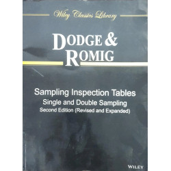 SAMPLING INSPECTION TABLES SINGLE AND DOUBLE SAMPLING, 2E book by Romig Dodge