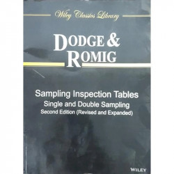 SAMPLING INSPECTION TABLES SINGLE AND DOUBLE SAMPLING, 2E book by Romig Dodge - Back Cover