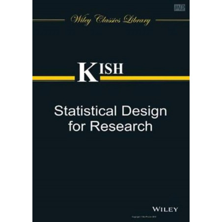 Statistical Design For Research (Pb 2014) book by Kish