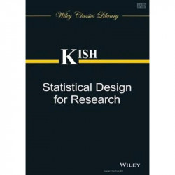 Statistical Design For Research (Pb 2014) book by Kish - Back Cover