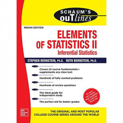 Schaums Outline Of Elements Of Statistics Ii Inferential Statistics (Pb 2020) book by Ruth Bernstein, Stephen Bernstein - Back C