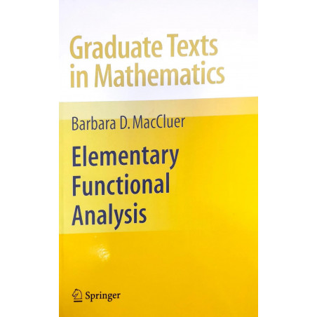 Elementary Functional Analysis (Sae) (Pb 2019) book by MACCLUER B.D.