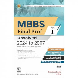 MBBS Final Prof Part I Unsolved 2024-2007, 2nd ed. book by Bhawdeep Singla, Lovina - Back Cover
