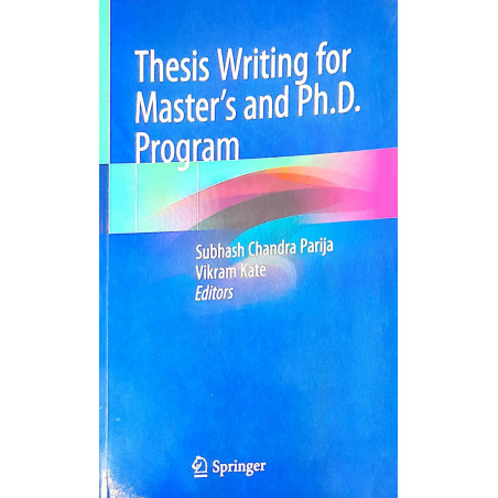 THESIS WRITING FOR MASTERS AND PH D PROGRAM book by PARIJA S.C.