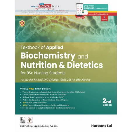 Textbook of Applied Biochemistry and Nutrition & Dietetics for BSc Nursing students -2 e/d book by Dr Harbans Lal