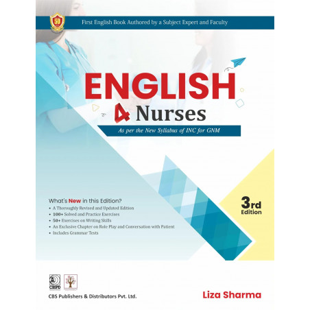 English 4 Nurses (As per the syllabus of INC for GNM), 3rd ed (PB 2025) book by Liza Sharma
