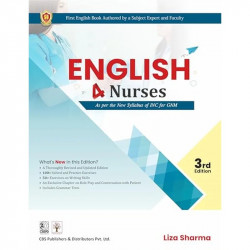 English 4 Nurses (As per the syllabus of INC for GNM), 3rd ed (PB 2025) book by Liza Sharma - Back Cover