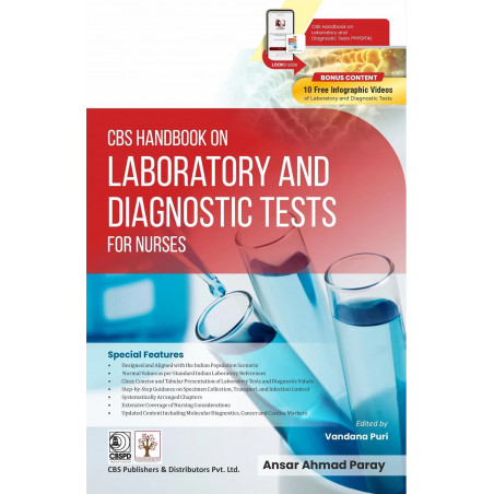 CBS Handbook on Laboratory and Diagnostic Tests for Nurses (PB 2026) book by Dr Ansar Ahmad Paray, Dr Vandana Puri