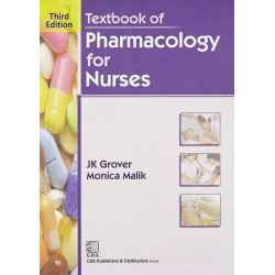 TEXTBOOK OF PHARMACOLOGY FOR NURSES 3ED (PB 2018) book by GROVER JK