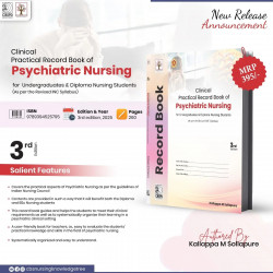 Clinical Practical Record Book of Psychiatric Nursing for Undergraduates & Diploma Nursing Students 3rd ed book by Kallappa… - A