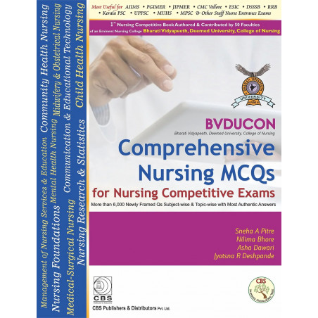 COMPREHENSIVE NURSING MCQS FOR NURSING COMPETITIVE EXAMS (PB 2017) book by PITRE S A