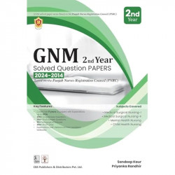 GNM 2nd Year Solved Question Papers 2024-2014 book by Sandeep Kaur, Priyanka Randhir - Back Cover