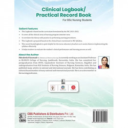 Clinical Logbook Practical Record Book For Bsc Nursing Students 2Ed (Pb 2025) book by SARAWAD S S - Additional Image 4