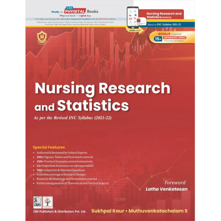 Nursing Research And Statistics As Per The Revised Inc Syllabus (2021-2022) (Pb 2024) book by Dr Sukhpal Kaur, Dr Muthuvenka…