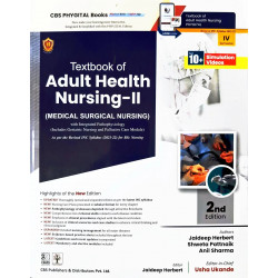 TEXTBOOK OF ADULT HEALTH NURSING II MEDICAL SURGICAL NURSING 2ED BASED ON INC SYLLABUS 2021-2022 (PB 2026) IV SEMESTER book…