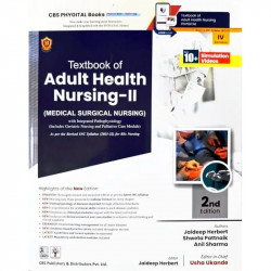 TEXTBOOK OF ADULT HEALTH NURSING II MEDICAL SURGICAL NURSING 2ED BASED ON INC SYLLABUS 2021-2022 (PB 2026) IV SEMESTER book… - B