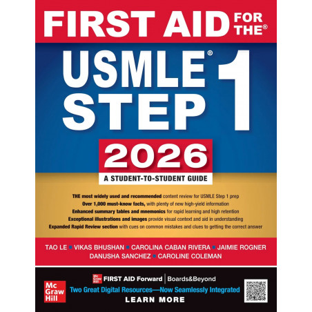 First Aid for the USMLE Step 1 2026 book by Tao Le, Vikas Bhushan