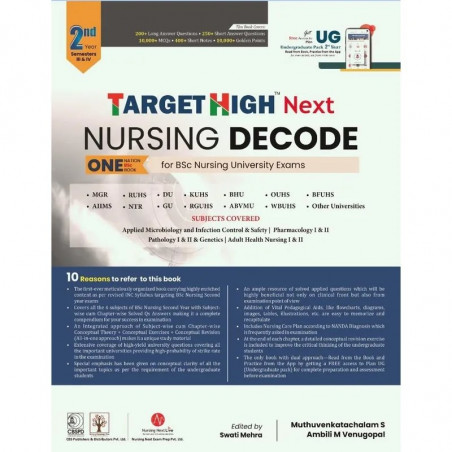 Target High Next Nursing Decode One Nation Bsc Book For Bsc Nursing University Exams 2Nd Year Semester Iii & Iv Year (Pb 202…