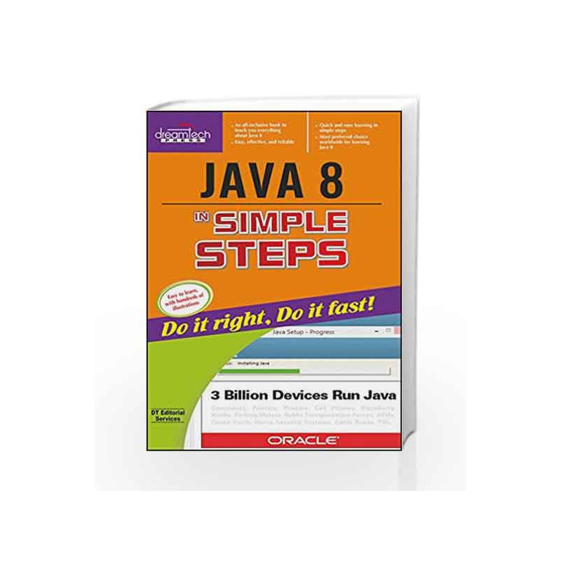 Java 8 in Simple Steps by D.T. Editorial Services Book-9789351198468