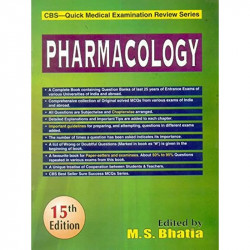 PHARMACOLOGY 15ED CBS QUICK MEDICAL EXAMINATION REVIEW SERIES (PB 2019) book by BHATIA M. S