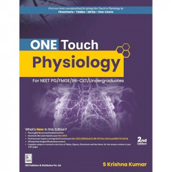 ONE TOUCH PHYSIOLOGY FOR NEET PG/FMGE/INI -CET/UNDERGRADUATES (PB 2026) book by S Krishna Kumar