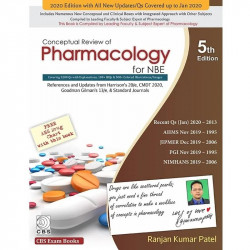CONCEPTUAL REVIEW OF PHARMACOLOGY FOR NBE 5ED (PB 2020) book by RANJAN KUMAR PATEL