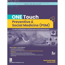 ONE TOUCH PREVENTIVE AND SOCIAL MEDICINE (PSM) 2ED (PB 2026) book by Dr Mukhmohit Singh, Shveta Saini - Back Cover