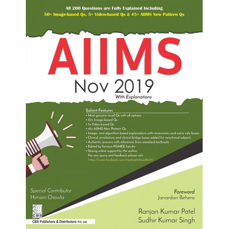 AIIMS NOV 2019 WITH EXPLANATIONS (PB 2020) book by RANJAN KUMAR PATEL