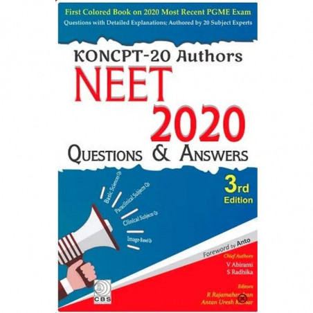 KONCPT 20 AUTHORS NEET 2020 QUESTIONS AND ANSWERS 3ED (PB 2020) book by RAJAMAHENDRAN R