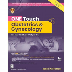 ONE TOUCH OBESTETRICS AND GYNECOLOGY FOR NEET PG NEXT FMGE INI CET 2ED (PB 2025) book by Dr. Sakshi Arora Hans - Back Cover