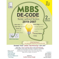 MBBS DE CODE SEMI SOLVED SERIES 2019-2007 2 PROF 2ED (PB 2020) book by SINGH S K