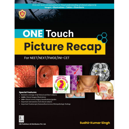 One Touch Picture Recap For Neet/Next/Fmge/Ini-Cet (Pb 2024) book by SUDHIR KUMAR SINGH