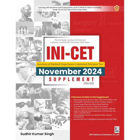 INI CET Nov 2024 Supplement (Recall) book by Dr Sudhir Kumar Singh