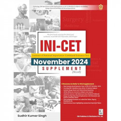 INI CET Nov 2024 Supplement (Recall) book by Dr Sudhir Kumar Singh - Back Cover