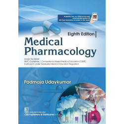 Medical Pharmacology 8ed. | As per the latest NMC Guidelines - 2025 | ISBN - 9789349057043 book by Padmaja Udaykumar
