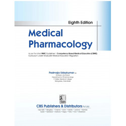 Medical Pharmacology 8ed. | As per the latest NMC Guidelines - 2025 | ISBN - 9789349057043 book by Padmaja Udaykumar - Additiona
