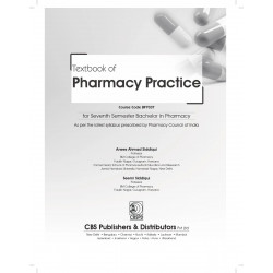 TEXTBOOK OF PHARMACY PRACTICE FOR SEVENTH SEMESTER BACHELOR IN PHARMACY (PB 2024) book by ANEES AHMAD SIDDIQUI - Additional Imag