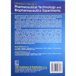 LABORATORY MANUAL FOR PHARMACEUTICAL TECHNOLOGY AND BIOPHARMACEUTICS EXPERIMENTS (PB 2023) book by GHOSH - Additional Image 3