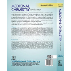 Medicinal Chemistry for Pharm D, 2/e ( Pb 2025 ) As per the latest syllabus prescribed by Pharmacy Council of India book by… - A