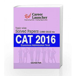 CAT (Common Admission Test) Topicwise 27 solved papers 1990-2015 by Gautam Puri Book-9789351448686