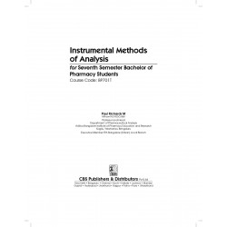 Instrumental Methods of Analysis for Seventh Semester Bachelor of Pharmacy Students | Course Code: BP701T | (PB -2026 ) book… -