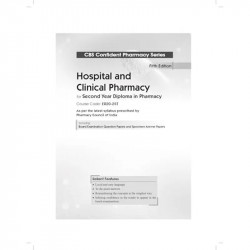 CBS Confident Pharmacy Series | Hospital and Clinical Pharmacy| for Second Year Diploma in Pharmacy 5/e book by VN Raje - Additi
