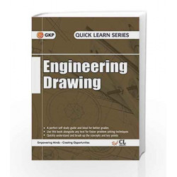 Quick Learn Series Engineering Drawing (Plane & Solid Geometry in First Angle Projection Method by GKP Book-9789351449065